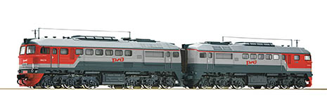 047-79793 - H0 - Diesellok 2M62 RZD grau/rot AC